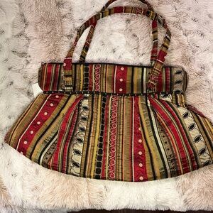 Striped Multicolor Women's Bag